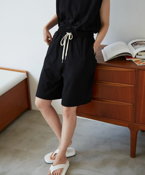 Auntie Rosa Holiday(アンティローザホリデー)の「ヘヴィーウェイトコットンショートパンツ(その他パンツ・レディース・ベージュ/ブラック/モカ/マスタード/グリーン/ナチュラル・FREE/SMALL)」の17枚目の写真