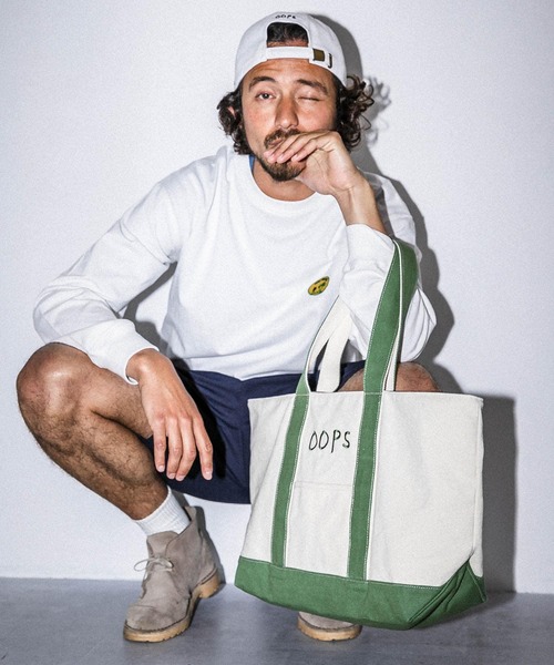 URBAN RESEARCH Sonny Label（アーバンリサーチサニーレーベル）の「OOPS　ビッグトートバッグ（トートバッグ・メンズ・カーキ/マスタード/ブラック・ONE）」の3枚目の写真