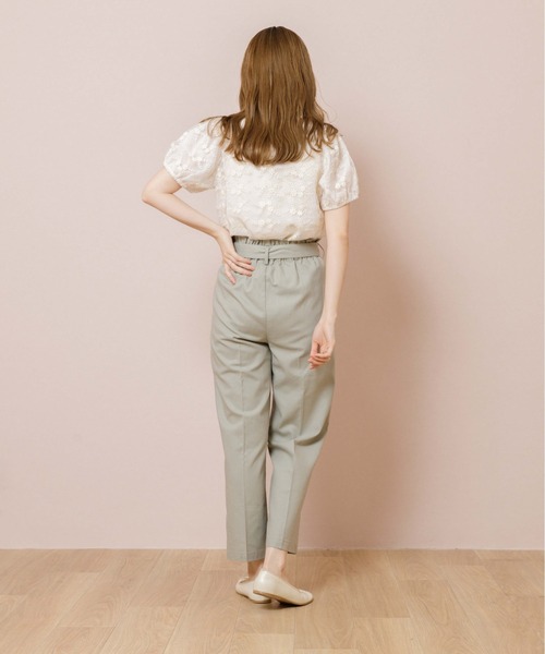 flower(フラワー)の「ブルーミングシアートップ(Tシャツ/カットソー・レディース・ブラウン/アイボリー・FREE)」の13枚目の写真