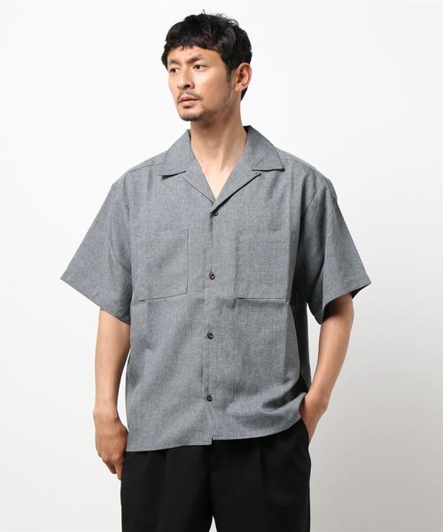 THISIS(ディスイズ)の「ポケット オープンシャツ(シャツ/ブラウス・メンズ・カーキ/ブルー/グレー/モカ/ブラック・LARGE/MEDIUM/X-LARGE)」の12枚目の写真