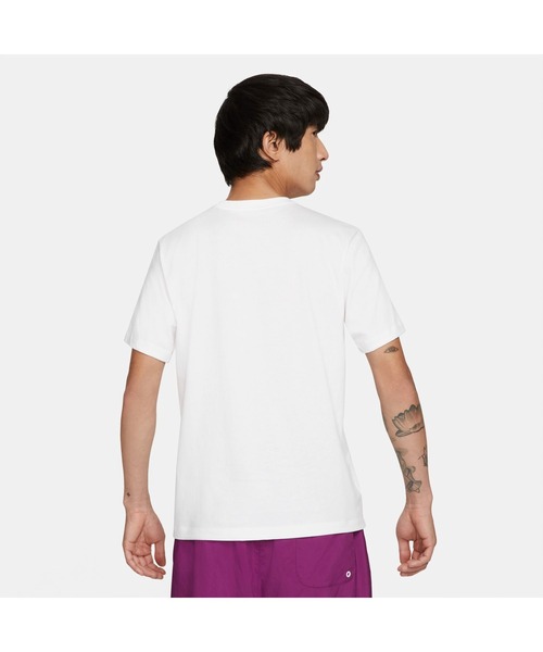 NIKE（ナイキ）の「NIKE/ナイキ NSW ビーチ ジェット スキー S/S T（Tシャツ/カットソー・メンズ・ホワイト/ブルー・XL/S/L/M）」の5枚目の写真