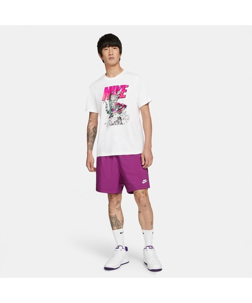 NIKE（ナイキ）の「NIKE/ナイキ NSW ビーチ ジェット スキー S/S T（Tシャツ/カットソー・メンズ・ホワイト/ブルー・XL/S/L/M）」の4枚目の写真
