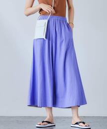 green label relaxing（グリーンレーベルリラクシング）の「[ ブリーズリネン ] LI/VIS フレア マキシ丈 スカート（スカート）」