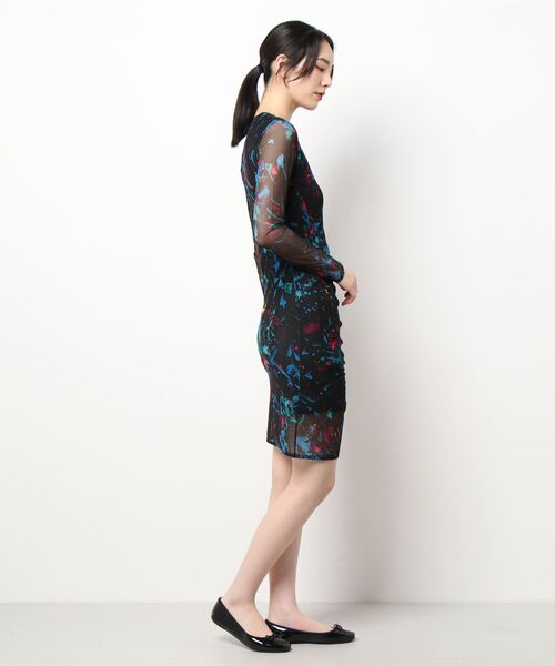 Desigual(デシグアル)の「スリムミディワンピース(ワンピース・レディース・ブラック・2L/SS/S/M/L)」の2枚目の写真