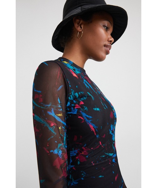 Desigual(デシグアル)の「スリムミディワンピース(ワンピース・レディース・ブラック・2L/SS/S/M/L)」の9枚目の写真