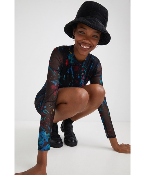 Desigual(デシグアル)の「スリムミディワンピース(ワンピース・レディース・ブラック・2L/SS/S/M/L)」の8枚目の写真