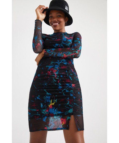 Desigual(デシグアル)の「スリムミディワンピース(ワンピース・レディース・ブラック・2L/SS/S/M/L)」の4枚目の写真