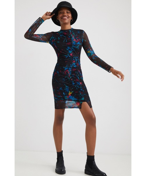 Desigual(デシグアル)の「スリムミディワンピース(ワンピース・レディース・ブラック・2L/SS/S/M/L)」の5枚目の写真
