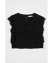 V/N LACE FRILL トップス