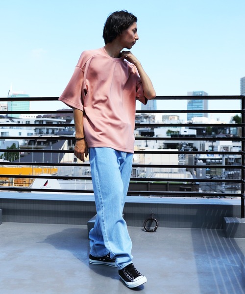 8(eight)(エイト)の「接触冷感COOLTシャツ(Tシャツ/カットソー・メンズ・ベージュ/ピンク/テラコッタ/パープル/ブルー/ホワイト/サックスブルー/ブラック/グレー/マスタード・X-LARGE/SMALL/MEDIUM/LARGE)」の18枚目の写真