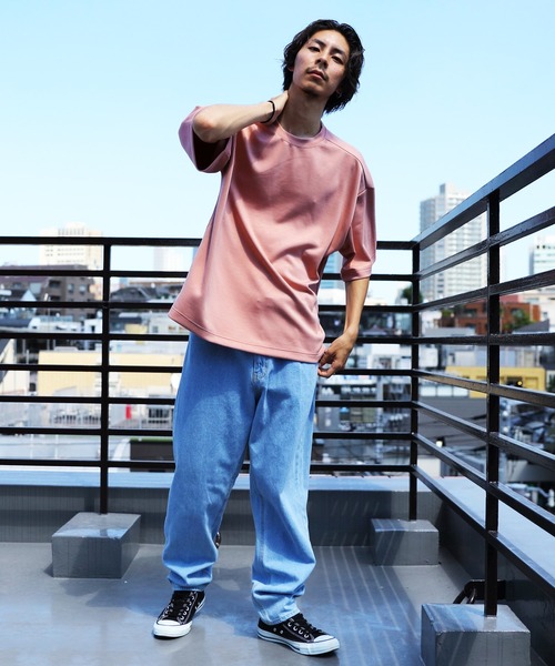 8(eight)(エイト)の「接触冷感COOLTシャツ(Tシャツ/カットソー・メンズ・ベージュ/ピンク/テラコッタ/パープル/ブルー/ホワイト/サックスブルー/ブラック/グレー/マスタード・X-LARGE/SMALL/MEDIUM/LARGE)」の19枚目の写真