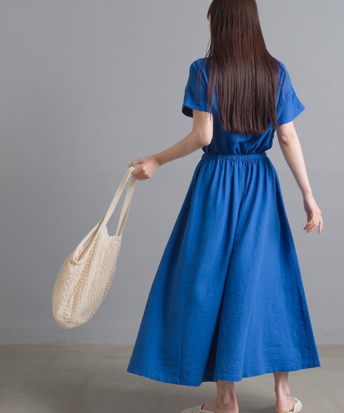 OMNES（オムネス）の「メッシュエコバック（エコバッグ/サブバッグ・レディース・キナリ/ブラウン/イエロー/ブルー・FREE）」の8枚目の写真