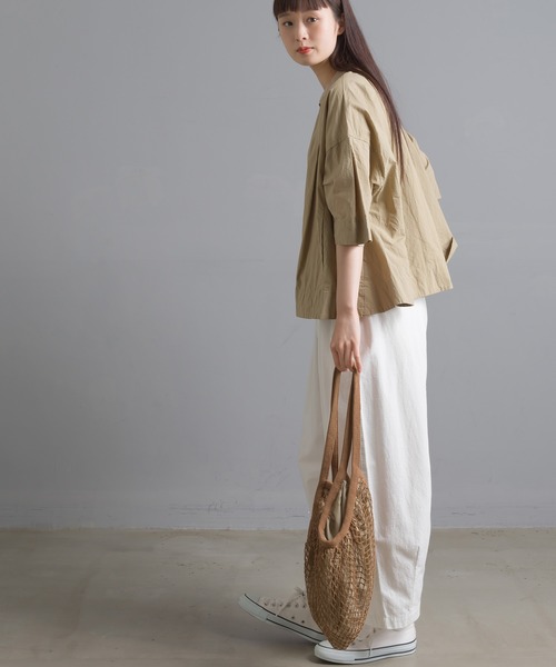 OMNES（オムネス）の「メッシュエコバック（エコバッグ/サブバッグ・レディース・キナリ/ブラウン/イエロー/ブルー・FREE）」の9枚目の写真