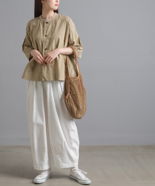 OMNES（オムネス）の「メッシュエコバック（エコバッグ/サブバッグ・レディース・キナリ/ブラウン/イエロー/ブルー・FREE）」の10枚目の写真