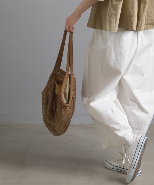 OMNES（オムネス）の「メッシュエコバック（エコバッグ/サブバッグ・レディース・キナリ/ブラウン/イエロー/ブルー・FREE）」の11枚目の写真