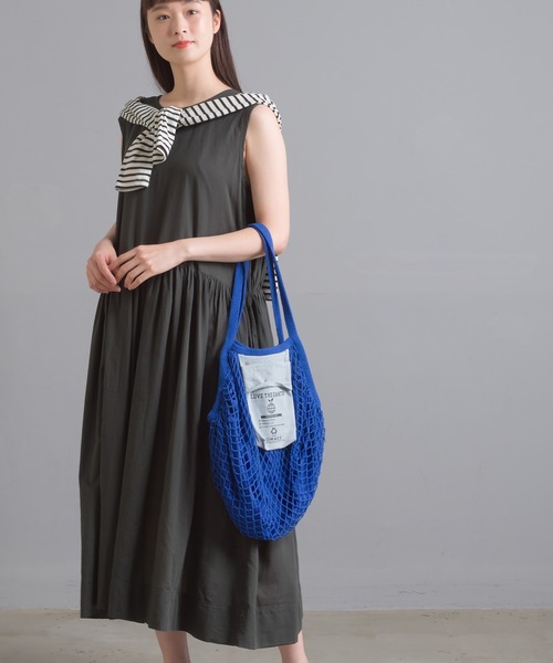 OMNES（オムネス）の「メッシュエコバック（エコバッグ/サブバッグ・レディース・キナリ/ブラウン/イエロー/ブルー・FREE）」の13枚目の写真