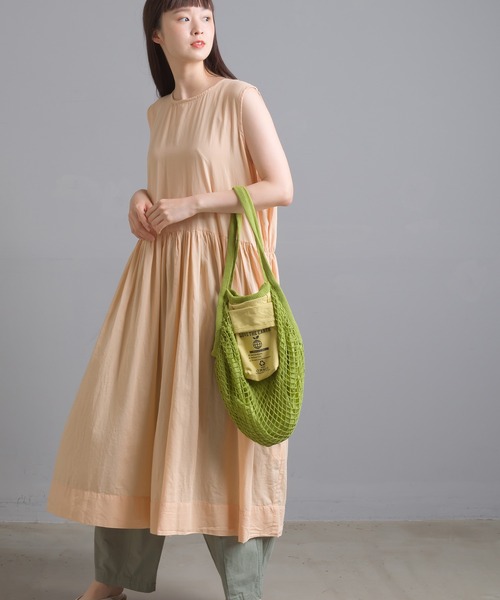 OMNES（オムネス）の「メッシュエコバック（エコバッグ/サブバッグ・レディース・キナリ/ブラウン/イエロー/ブルー・FREE）」の14枚目の写真