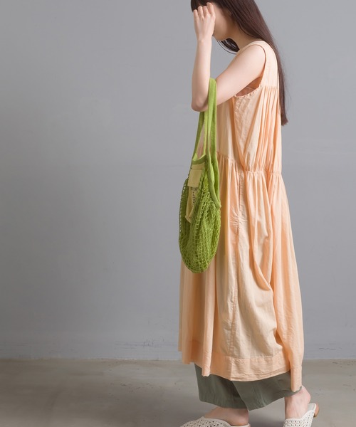 OMNES（オムネス）の「メッシュエコバック（エコバッグ/サブバッグ・レディース・キナリ/ブラウン/イエロー/ブルー・FREE）」の15枚目の写真