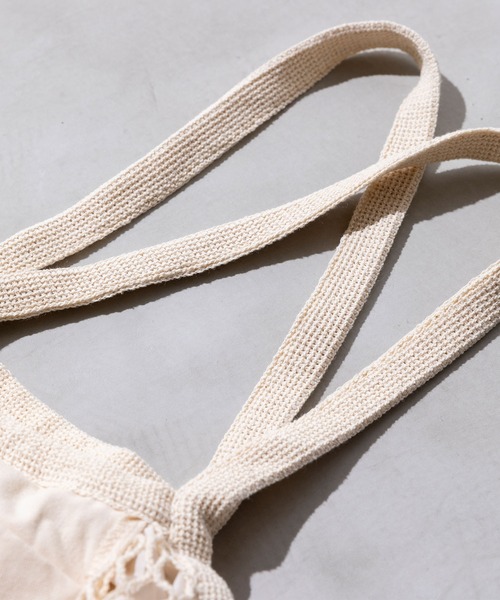 OMNES（オムネス）の「メッシュエコバック（エコバッグ/サブバッグ・レディース・キナリ/ブラウン/イエロー/ブルー・FREE）」の16枚目の写真