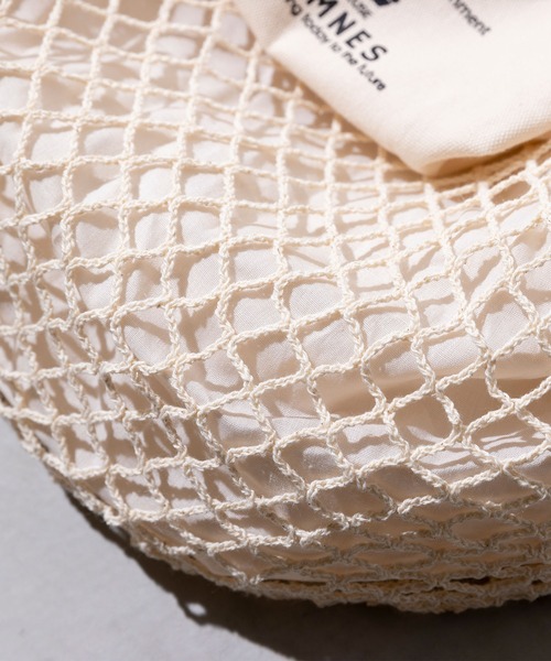 OMNES（オムネス）の「メッシュエコバック（エコバッグ/サブバッグ・レディース・キナリ/ブラウン/イエロー/ブルー・FREE）」の18枚目の写真