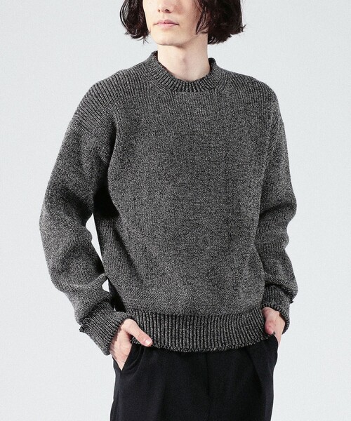 メンズ シェットランドウール カシミヤ プルオーバーニット TOMORROWLAND （トゥモローランド）の「シェットランドウール クルー