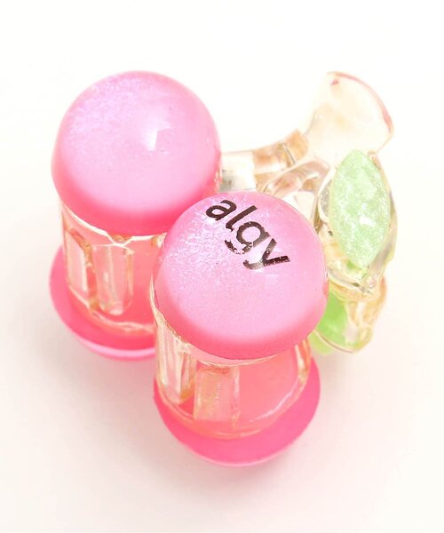 algy(アルジー)の「チェリークリップ(バレッタ/ヘアクリップ・キッズ・レッド/ピンク・FREE)」の5枚目の写真