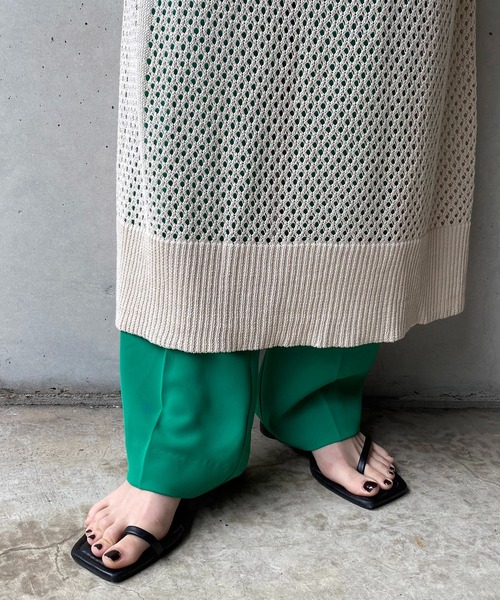 CAPRICIEUX LE'MAGE（カプリシューレマージュ）の「メッシュフレンチワンピース（ワンピース・レディース・オフホワイト/オリーブ・FREE）」の10枚目の写真