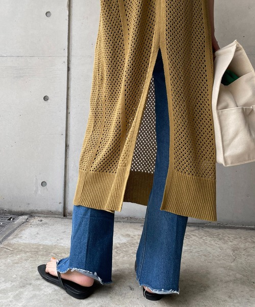 CAPRICIEUX LE'MAGE（カプリシューレマージュ）の「メッシュフレンチワンピース（ワンピース・レディース・オフホワイト/オリーブ・FREE）」の17枚目の写真