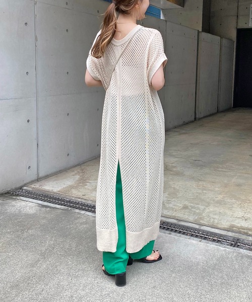 CAPRICIEUX LE'MAGE（カプリシューレマージュ）の「メッシュフレンチワンピース（ワンピース・レディース・オフホワイト/オリーブ・FREE）」の20枚目の写真