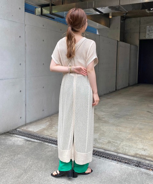 CAPRICIEUX LE'MAGE（カプリシューレマージュ）の「メッシュフレンチワンピース（ワンピース・レディース・オフホワイト/オリーブ・FREE）」の22枚目の写真