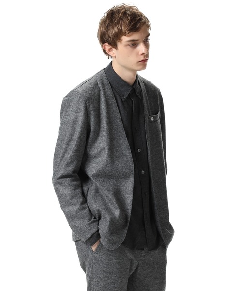 SOPHNET.（ソフネット）の「WOOL JERSEY NO COLLAR JACKET（テーラード