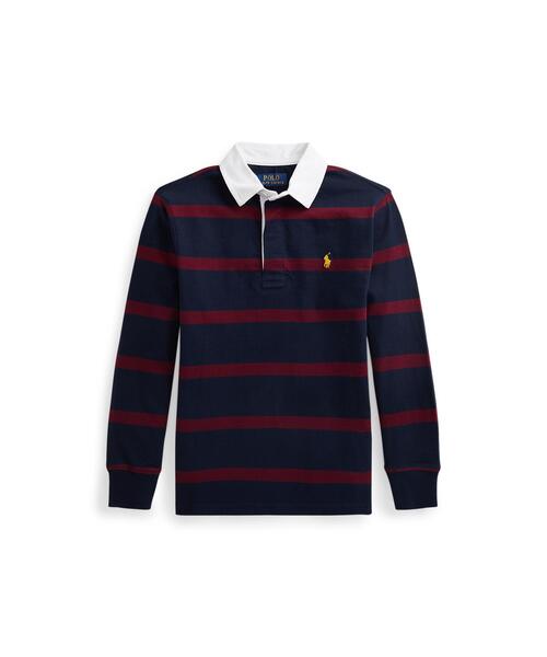 ストライプド コットン ジャージー ラグビー シャツ ポロシャツ Polo Ralph Lauren Childrenswear ポロラルフローレンチャイルドウェア のファッション通販 Zozotown