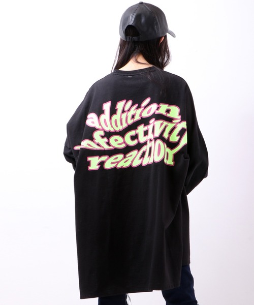 RE730（アールイーセブンサーティー）の「RE730 モンスターシルエット ロングスリーブ Tシャツ（Tシャツ/カットソー・メンズ・ホワイト×ブルー/ブラック×ホワイト/ブラック×ライム/ホワイト×イエロー・M/L）」の4枚目の写真