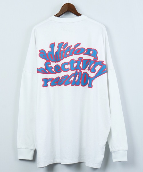 RE730（アールイーセブンサーティー）の「RE730 モンスターシルエット ロングスリーブ Tシャツ（Tシャツ/カットソー・メンズ・ホワイト×ブルー/ブラック×ホワイト/ブラック×ライム/ホワイト×イエロー・M/L）」の8枚目の写真