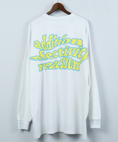 RE730（アールイーセブンサーティー）の「RE730 モンスターシルエット ロングスリーブ Tシャツ（Tシャツ/カットソー・メンズ・ホワイト×ブルー/ブラック×ホワイト/ブラック×ライム/ホワイト×イエロー・M/L）」の14枚目の写真