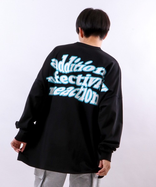 RE730（アールイーセブンサーティー）の「RE730 モンスターシルエット ロングスリーブ Tシャツ（Tシャツ/カットソー・メンズ・ホワイト×ブルー/ブラック×ホワイト/ブラック×ライム/ホワイト×イエロー・M/L）」の15枚目の写真