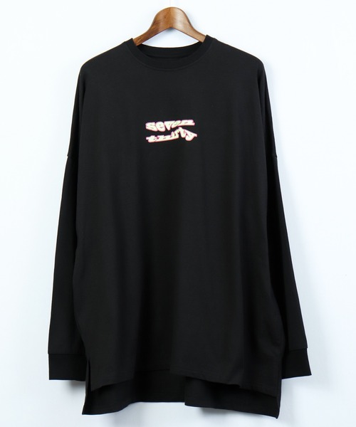 RE730（アールイーセブンサーティー）の「RE730 モンスターシルエット ロングスリーブ Tシャツ（Tシャツ/カットソー・メンズ・ホワイト×ブルー/ブラック×ホワイト/ブラック×ライム/ホワイト×イエロー・M/L）」の7枚目の写真