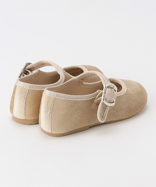 petit main(プティマイン)の「ベロアワンストラップシューズ(バレエシューズ・キッズ・ネイビー/ベージュ/ワインレッド・14cm/17cm/16cm/19cm/18cm/15cm)」の6枚目の写真