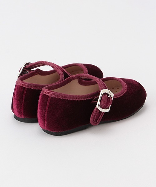 petit main(プティマイン)の「ベロアワンストラップシューズ(バレエシューズ・キッズ・ネイビー/ベージュ/ワインレッド・14cm/17cm/16cm/19cm/18cm/15cm)」の7枚目の写真