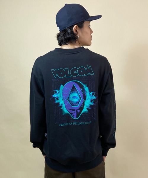 VOLCOM（ボルコム）の「VOLCOM/ボルコム ルーズシルエット バックプリントスウェット A4632105（スウェット・メンズ・ブラック・S/M/L/XL）」の10枚目の写真