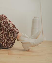 スクエアトウセンターシームストレッチローブーツ