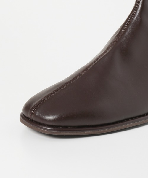 SENSE OF PLACE by URBAN RESEARCH（センスオブプレイスバイアーバンリサーチ）の「スクエアトウセンターシームストレッチローブーツ（その他シューズ・レディース・ブラック/ブラウン/グレー/アイボリー/ブラウン系その他・SMALL/MEDIUM/LARGE）」の12枚目の写真