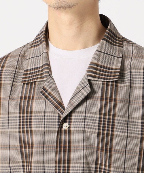 417 EDIFICE（フォーワンセブンエディフィス）の「◆【fosterr / フォスター】 SHIRT OPEN COLLAR / オープンカラーシャツ（シャツ/ブラウス・メンズ・グレー/ブラウン/ベージュ/ブルー・MEDIUM/LARGE）」の22枚目の写真