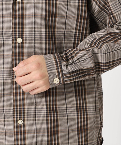 417 EDIFICE（フォーワンセブンエディフィス）の「◆【fosterr / フォスター】 SHIRT OPEN COLLAR / オープンカラーシャツ（シャツ/ブラウス・メンズ・グレー/ブラウン/ベージュ/ブルー・MEDIUM/LARGE）」の17枚目の写真