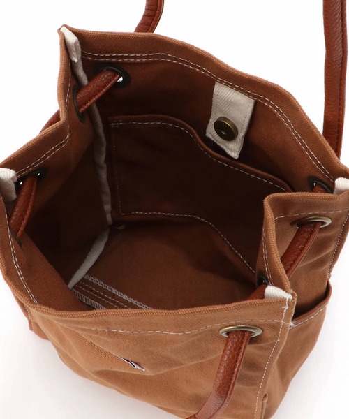 Dickies（ディッキーズ）の「Dickies　SQUARE CANVAS TOTEBAG（トートバッグ・メンズ・ブラック/ライトブラウン/オフホワイト/サックスブルー・FREE）」の6枚目の写真