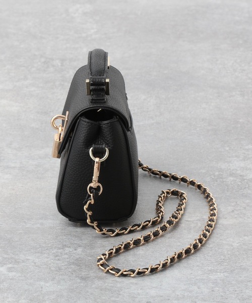 A part by(アパートバイ)の「カギツキミニショルダーバッグ 238025(ショルダーバッグ・レディース・ブラック/オフホワイト・FREE)」の6枚目の写真