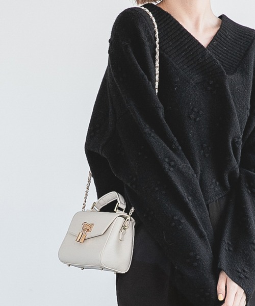 A part by(アパートバイ)の「カギツキミニショルダーバッグ 238025(ショルダーバッグ・レディース・ブラック/オフホワイト・FREE)」の21枚目の写真