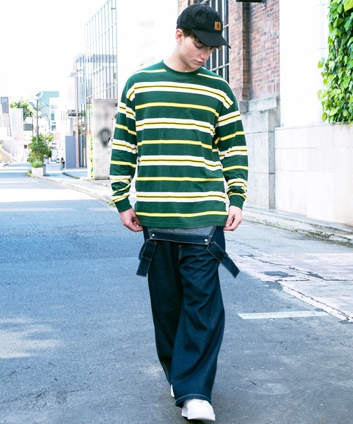 ８(eight)（エイト）の「ボーダービッグロンＴ２（Tシャツ/カットソー・メンズ・グリーン/グレー/ブラウン・MEDIUM/LARGE）」の20枚目の写真