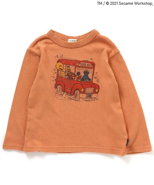F.O.KIDS(エフオーキッズ)の「セサミストリートコラボTシャツ(Tシャツ/カットソー・キッズ・グレー/オレンジ/ミント・90/80/95/100/110/120/130/140)」の3枚目の写真