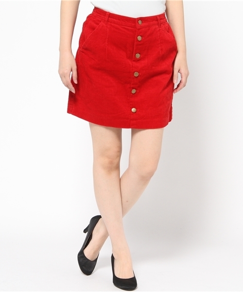 Chico(チコ)の「前開きBOXスカート(スカート・レディース・キャメル/グリーン/ネイビー/ゴールド・FREE)」の6枚目の写真